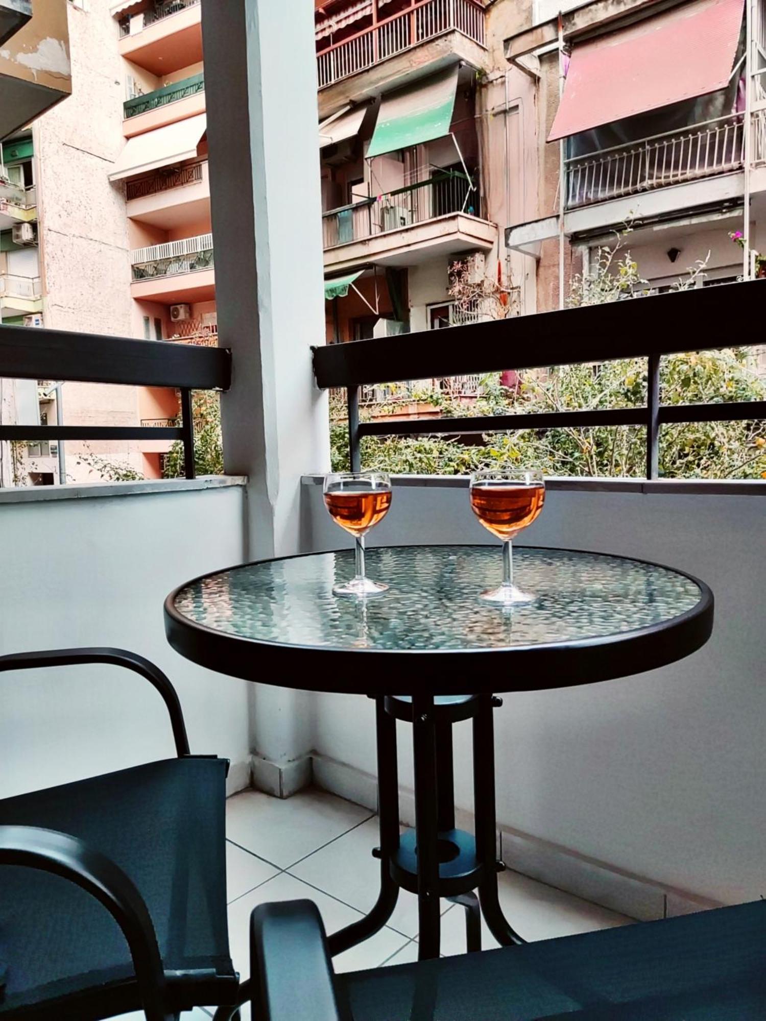 Elegant Central Studio With Balcony & 1 Gbps Fiber Selanik Dış mekan fotoğraf